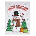 Tarifa 18 x 25 in. Merry Christmas Snowman Kitchen Towel, 4PK TA3673700
